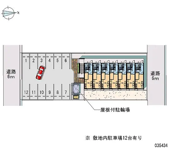 ★手数料０円★小松市福乃宮町２丁目 月極駐車場